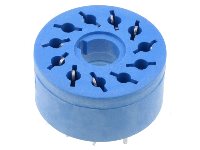 Socket; PIN: 11; 10A; 250VAC; PCB; voor printplaten; Serie: 60.13 Socket; PIN: 11; 10A; 250VAC; PCB; voor printplaten; Serie: 60.13